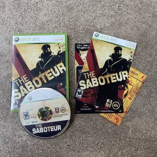 The Saboteur (Microsoft Xbox 360, 2009) CIB Tested