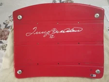 TERRY BRADSHAW SIGNED SEATBACK, GAME USED, BECKETT CERTIFIED WITH EXACT PHOTO