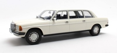 1978 Mercedes Benz 250 W123 Lang Limousine White in 1:18 scale by Cult Models