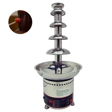 110V Commercial Chocolate Waterfall Fountain Machine 5 Tiers for Party Wedding