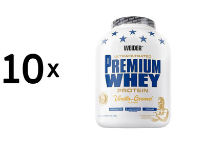 10 x Weider Premium Whey (2300g) Vanilla-Caramel (45,65 EUR/kg)