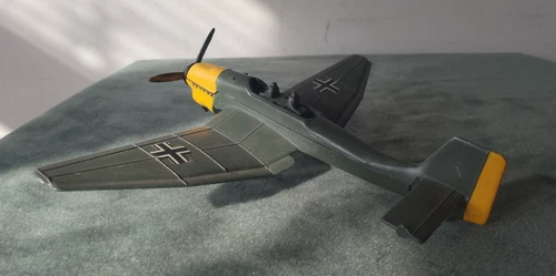 ORIGINAL VINTAGE DIECAST DINKY TOYS 721 JUNKERS JU 87 B BOMBER AIRCRAFT