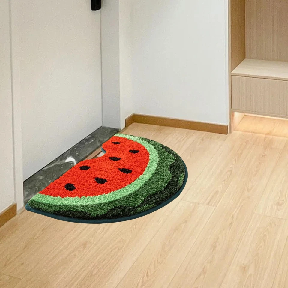 Bathroom Rug Fruit Pattern Bath Rug Quick Dry Decorative Anti Slip Super
