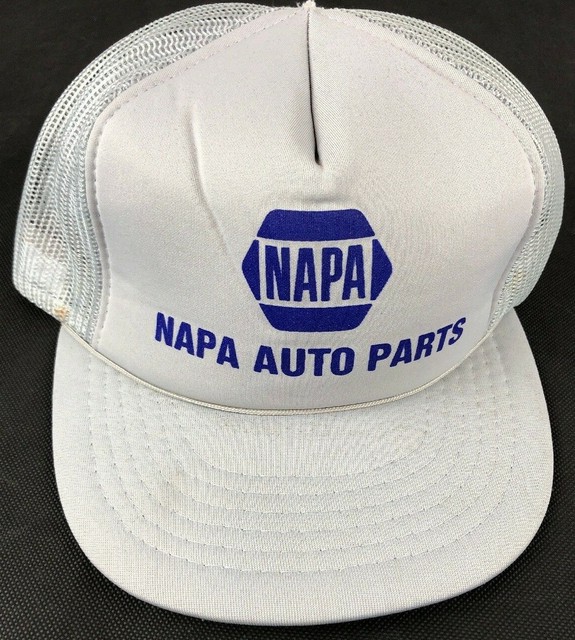 Vintage Napa Auto Parts Trucker Hat Snap Back Hat Gray Baseball Cap (C1