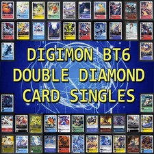 Digimon Double Diamond BT6 Common,Uncommon,Rare Card Singles US SELLER FAST SHIP