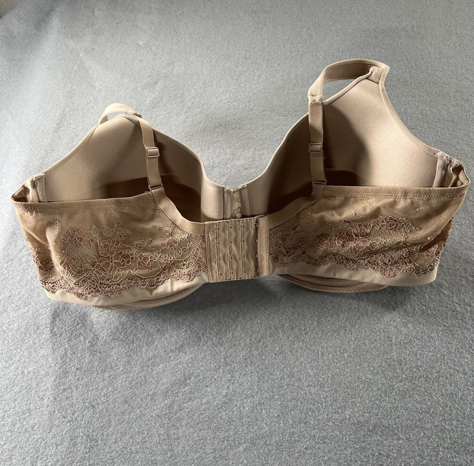 Sujetador Leading Lady Talla 48D Desnudo Tostado Con Aros Camiseta de Encaje The Brigitte 5214 Foto 4 de 4