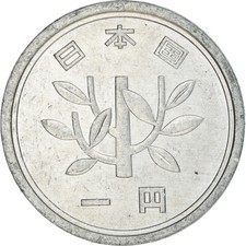 #380603 M&uuml;nze, Japan, Hirohito, Yen, 1975, SS+, Aluminium, KM:74