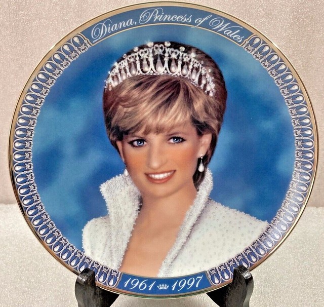 Diana Princess of Wales collector's plate 8" fine porcelain eBay