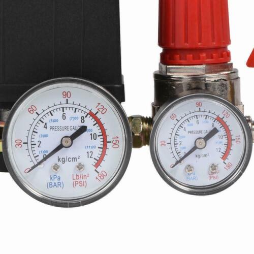 Air Compressor Pressure Switch Control Valve Manifold Regulator w/Gauges Relief - Picture 5 of 12