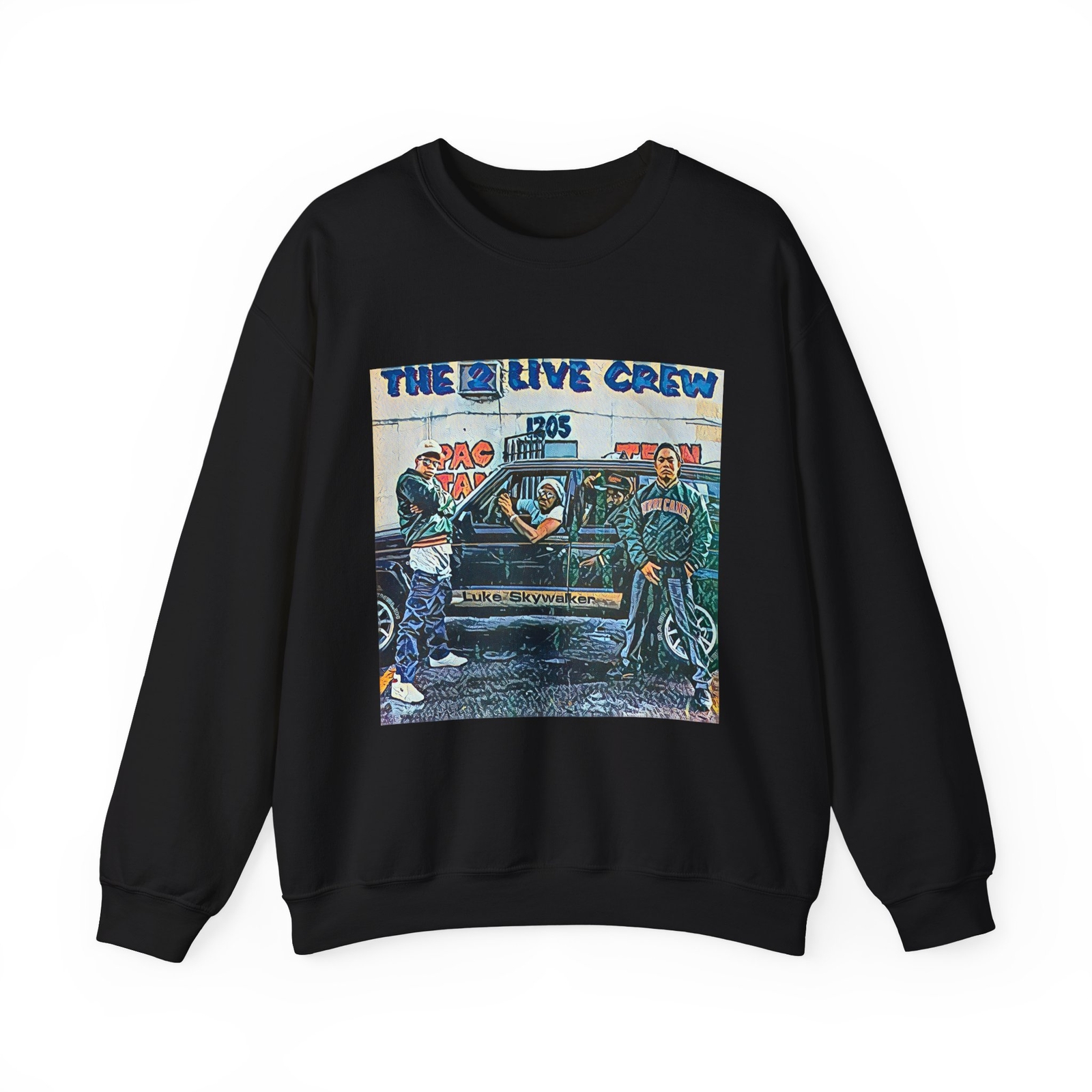 The 2 Live Crew Graphic Print Art LS Unisex Heavy Blend™ Crewneck Sweatshirt