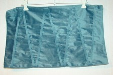 Lot 1-20" X 12" Throw Pillow Case Cover Velvet Blue Diagonal Lines-NEW