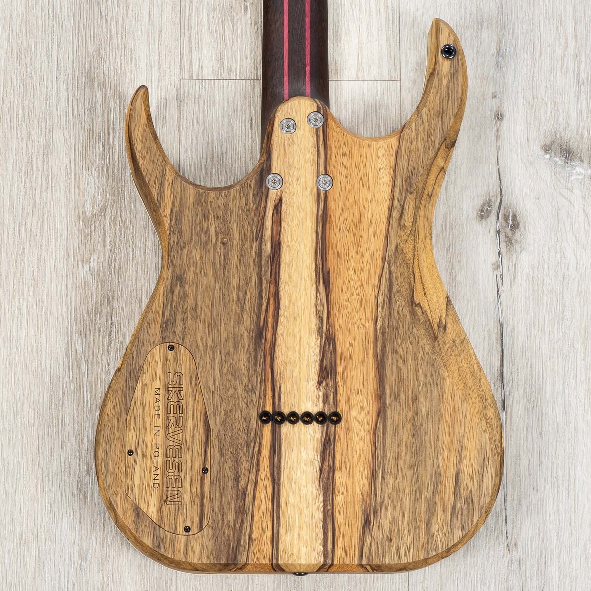 Skervesen Raptor 6 Guitar, Black Limba Body, Stained Figured Skervesen Raptor 6 Guitar, Black Limba Body, Stained Figured