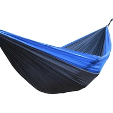 Budge HAMDHBGS Double Nylon Hammock, Blue/Gray