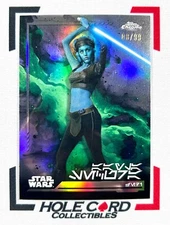 AAYLA SECURA 2024 Topps Chrome Star Wars #AV-143 Aurebesh Variation 08/99