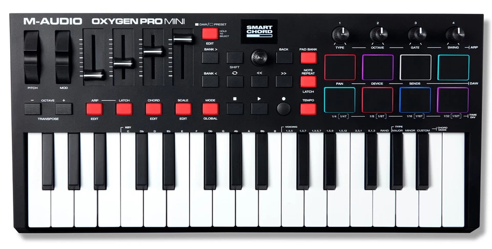 M-AUDIO Oxygen Pro Mini USB MIDI-Keyboard - Bild 2 von 4