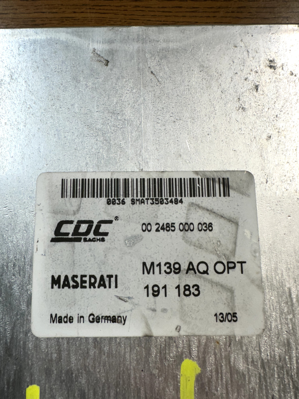 2004-2008 Maserati Quattroporte CDC Suspension Control Module Computer 191183