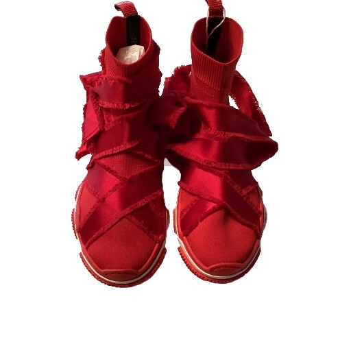 ★ RED VALENTINO ★ シューズ RED VALENTINO BOW DETAILS HIGH TOP SNEAKERS—Size 36–Red--NEW