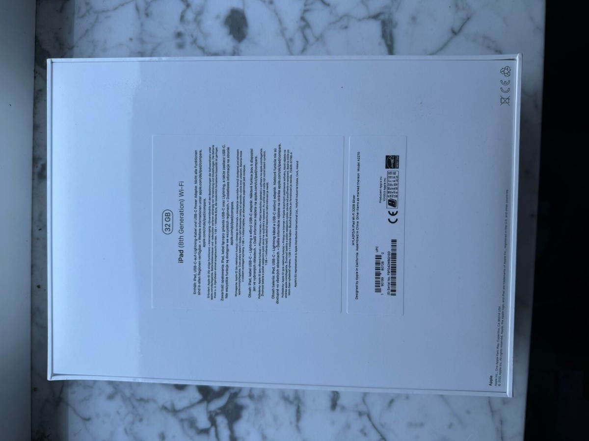 Apple iPad 8 (A2270) 32GB Silver 2020 10.2 MYL92TY/A WiFi Argento - Refurbished Store
