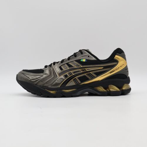 1203A860-001 Ayrton Senna Asics Gel-Kayano 14 Black Pure Gold (uomo) - Foto 2 di 10