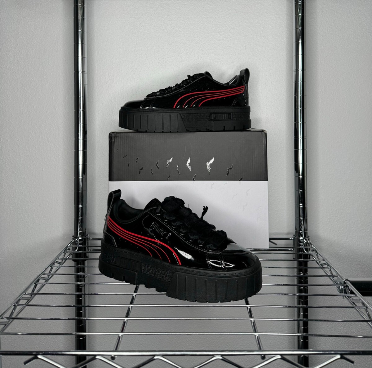 ★ゆな★PUMA Basket ブラックリボンスニーカー ☆ゆな☆PUMA Basket ブラックリボンスニーカー ☆ゆな☆PUMA Basket