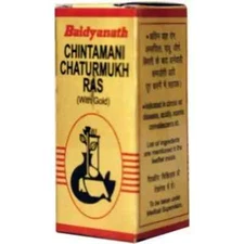 Baidyanath Chintamani Chaturmukh Ras 10 tabs, Pack of 2, Hearth Wellness