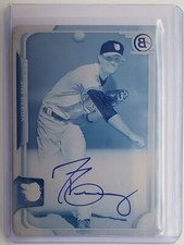 2014 Bowman Chrome Cyan Plate Tim Berry Autograph RC 1/1 Auto