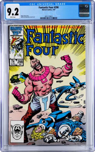 Fantastic Four #298 CGC 9.2 (Jan 1987, Marvel) She-Hulk, Wyatt Wingfoot app. - Picture 1 of 2