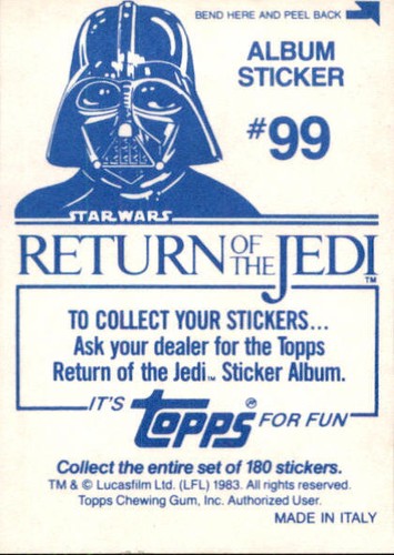 Star Wars ROTJ Trading Card Sticker Album Complete Your Set You Pick 1983 Topps - Bild 196 von 355
