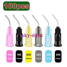 Dental Pre Bent Dispensing Needle Tips for Etchant Flow Composite Resin Acid Tip