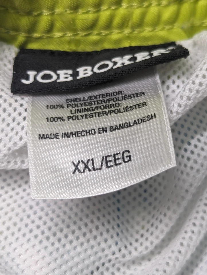 A - Joe Boxer Men's Size XXL Bathing Suit Swim Trunks Colorful Blue Hawaiian... - Image 3 of 4