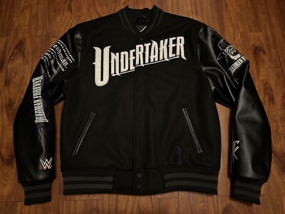Undertaker Varsity Letterman Jacket Men's Large New WWE X SP