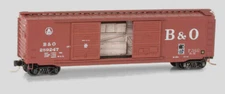 Baltimore & Ohio 50' Box Car w/Load Dbl Doors Micro-Trains #034 00 380 N SCALE