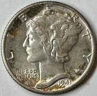 1941-D Mercury Dime Gem UNC Luminous Champagne w/Hints of Rose on Obverse