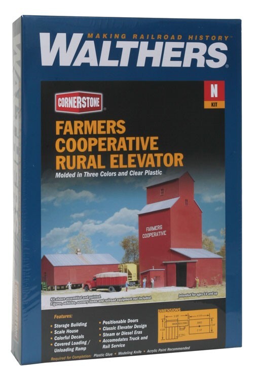 N Scale - Farmers Grain Silo Kit - 3238 Neu