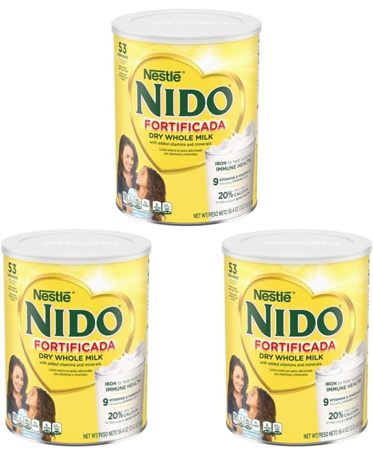*3 Pack **Nestle NIDO Fortificada Powdered Milk Drink (4.85 Lbs)~Total 14.55 Lbs