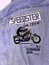 Looney Toons Tasmanian Devils Speedster Denim Vest