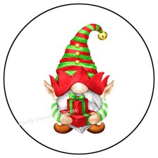 ELF GNOME PRESENT CHRISTMAS ENVELOPE SEALS LABELS STICKERS PARTY FAVORS