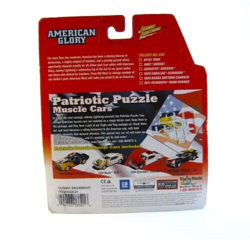 Johnny Lightning American Glory 1971 Plymouth Road Runner Die Cast Toy Car - Picture 3 of 5