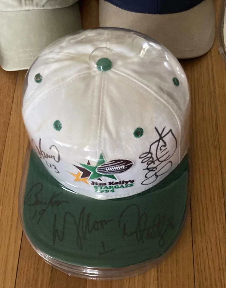 Jim Kelly Fundraiser  & HOF Hat Collection of 10 w/Signatures - Buffalo Bills - Image 2 of 4