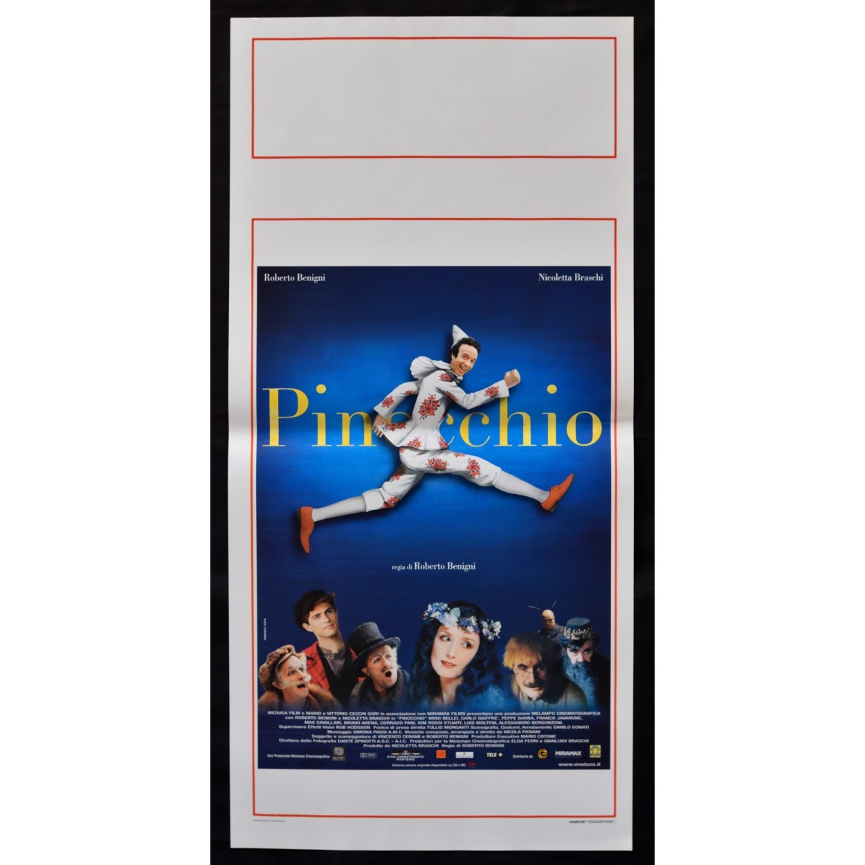 Locandina originale film Pinocchio (2002) - Regia di Roberto Benigni