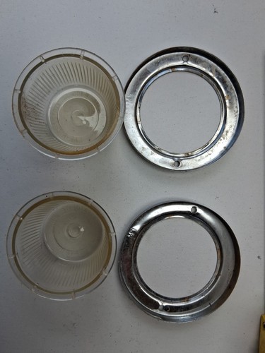 Back up light Stratolite #105 SAE-R(2)-72 Clear PM-392 Chromed Bezel Vintage - Picture 5 of 9