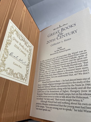 Night By Elie Wiesel - Collectors Edition - Easton Press - Picture 5 of 5