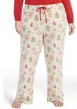 Holiday Time Womens Christmas Sleep Pants Pajamas Size Medium 8-10  NWT