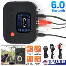 .Bluetooth 6.0 Transmitter Receiver 2 IN 1 Wireless Audio 3.5mm Jack Aux Adapter