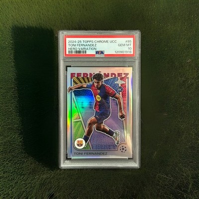 2024-25 Topps Chrome UCC Barcelona RC Toni Fernandez Hero