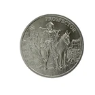 Prospector Gold Panner Old Western Town 1 Troy Oz .999 Fine Silver Round Coin