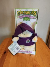 Animal Fair Chubbles 8” Plush Toy Blue 1985 They Live On Love - New In Box