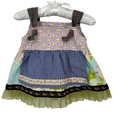 Matilda Jane Girls Blouse 18-24M Multicolor Knot Strap Casual Top