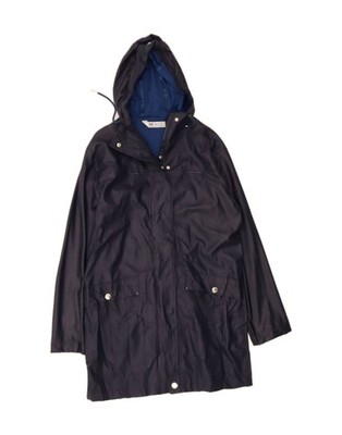Helly Hansen Damen Regenmantel mit Kapuze UK 6 XS dunkelblau Polyurethan modern DB69