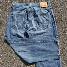 Levis 569 Loose Straight Fit Denim Jeans Mens W36 L32 Blue